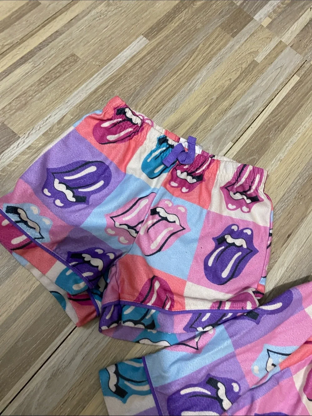 THE ROLLING STONES 2 piece pajama set size kids girls extra small 4/5